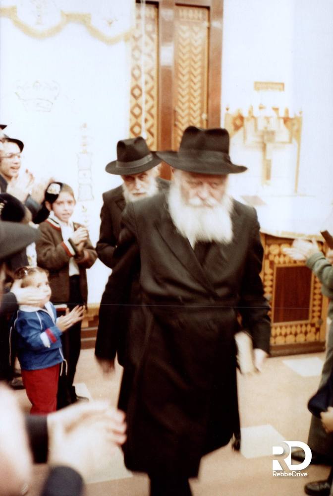 Walking through the crowd at Simchas Beis Hashoeivah